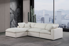 Comfy - 4 Piece Linen Fabric Modular Sectional With Chaise