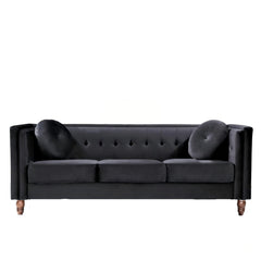 Chesterfield Sofa With Square Arms For Living Room