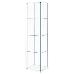 Bellatrix - 4-Shelf Clear Glass Curio Cabinet