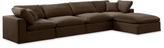 Comfy - 5 Piece Velvet Modular Sectional With Chaise