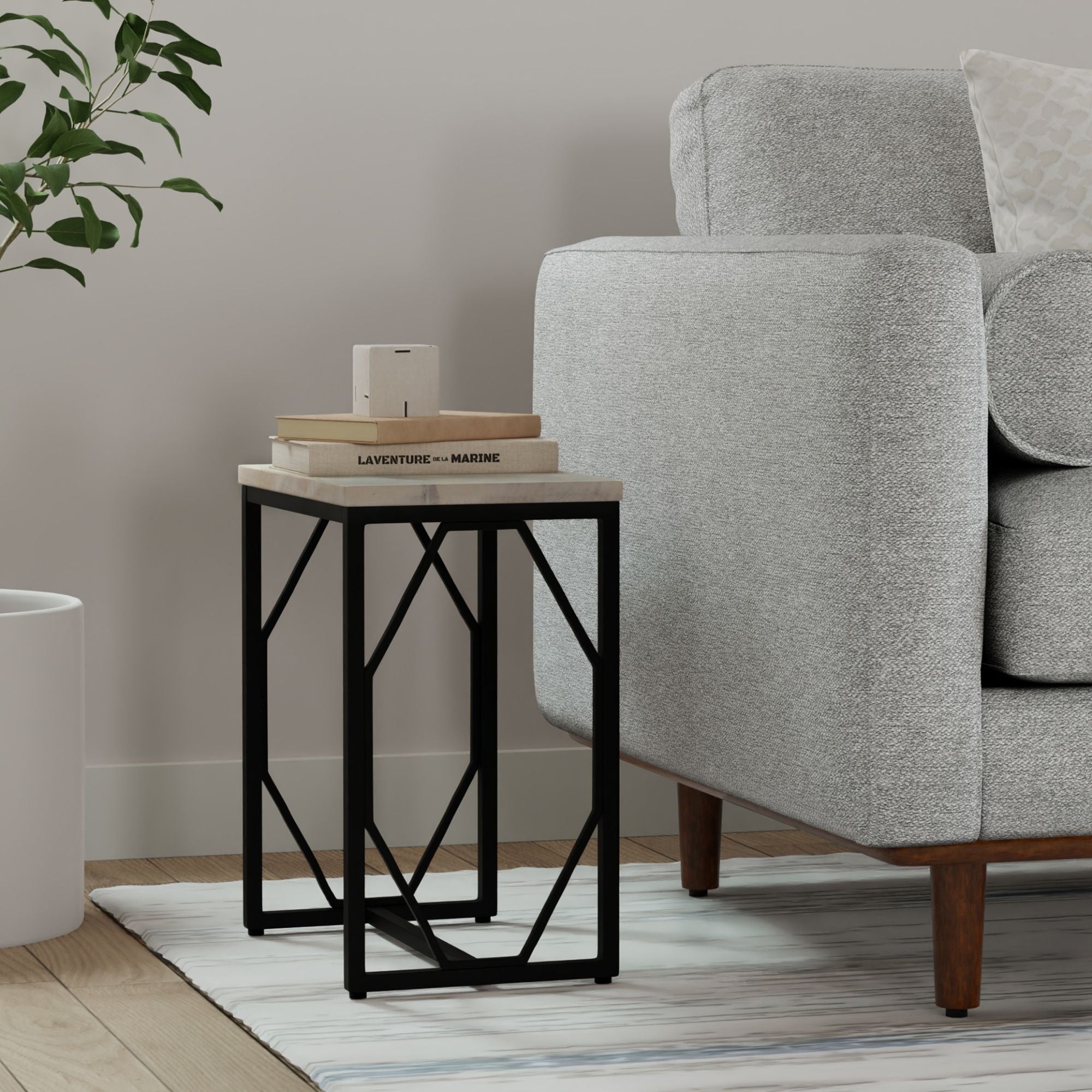 Selma - Handcrafted Metal And Wood Accent Table