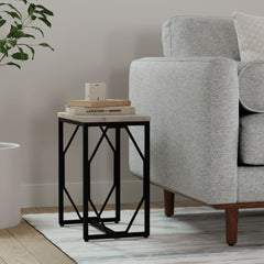 Selma - Handcrafted Metal And Wood Accent Table