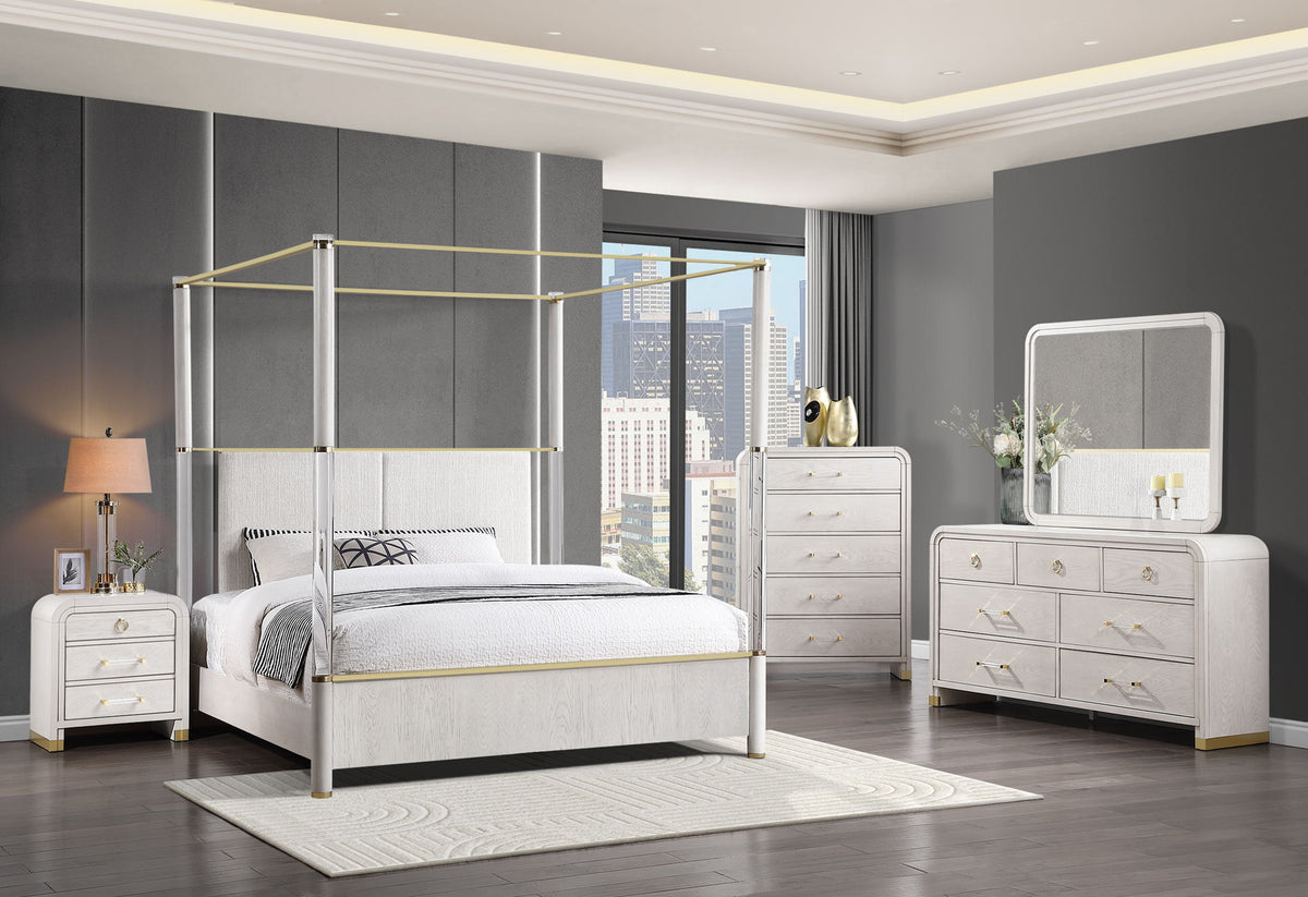 Malmo - 5 Piece King Bedroom Set - Oak