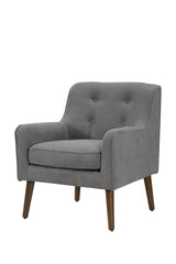 Ryder - Mid Century Modern Woven Fabric Tufted Armchair