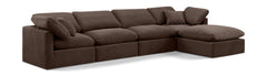 Indulge - Velvet 5 Piece Modular Sectional With Chaise