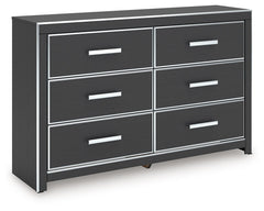 Zuraleus - Black - Six Drawer Dresser
