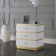 Esme - Side Table - White Lacquer