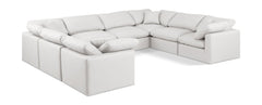 Indulge - Faux Leather 8 Piece Modular Sectional