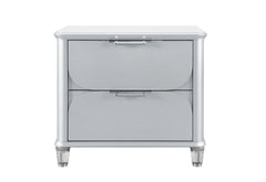 Lando - Nightstand - Silver