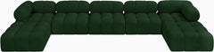 Ames - 7 Piece Fabric Modular U-Shaped Sectional