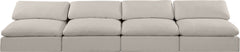 Comfy - Linen Modular Armless Sofa 4 Seats
