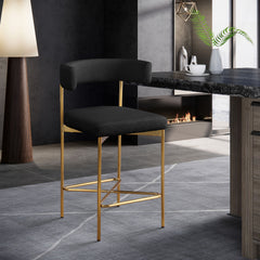 Rivage - Durable Stool With Gold Frame (Set of 2)