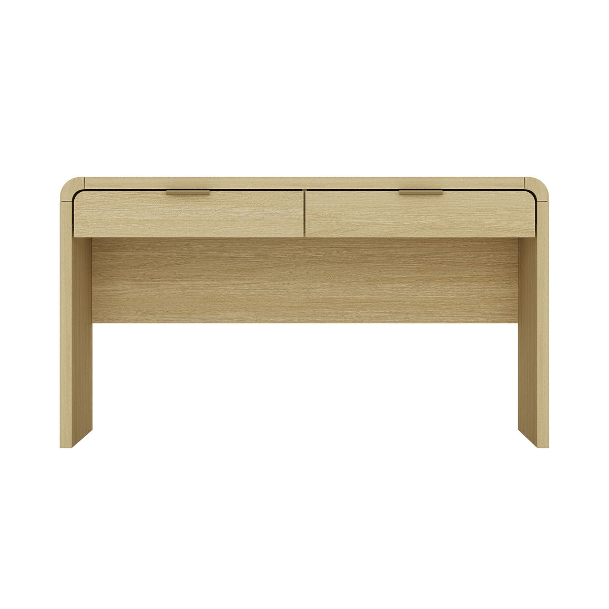 Grace - Office Desk With 2 Drawers - Oak