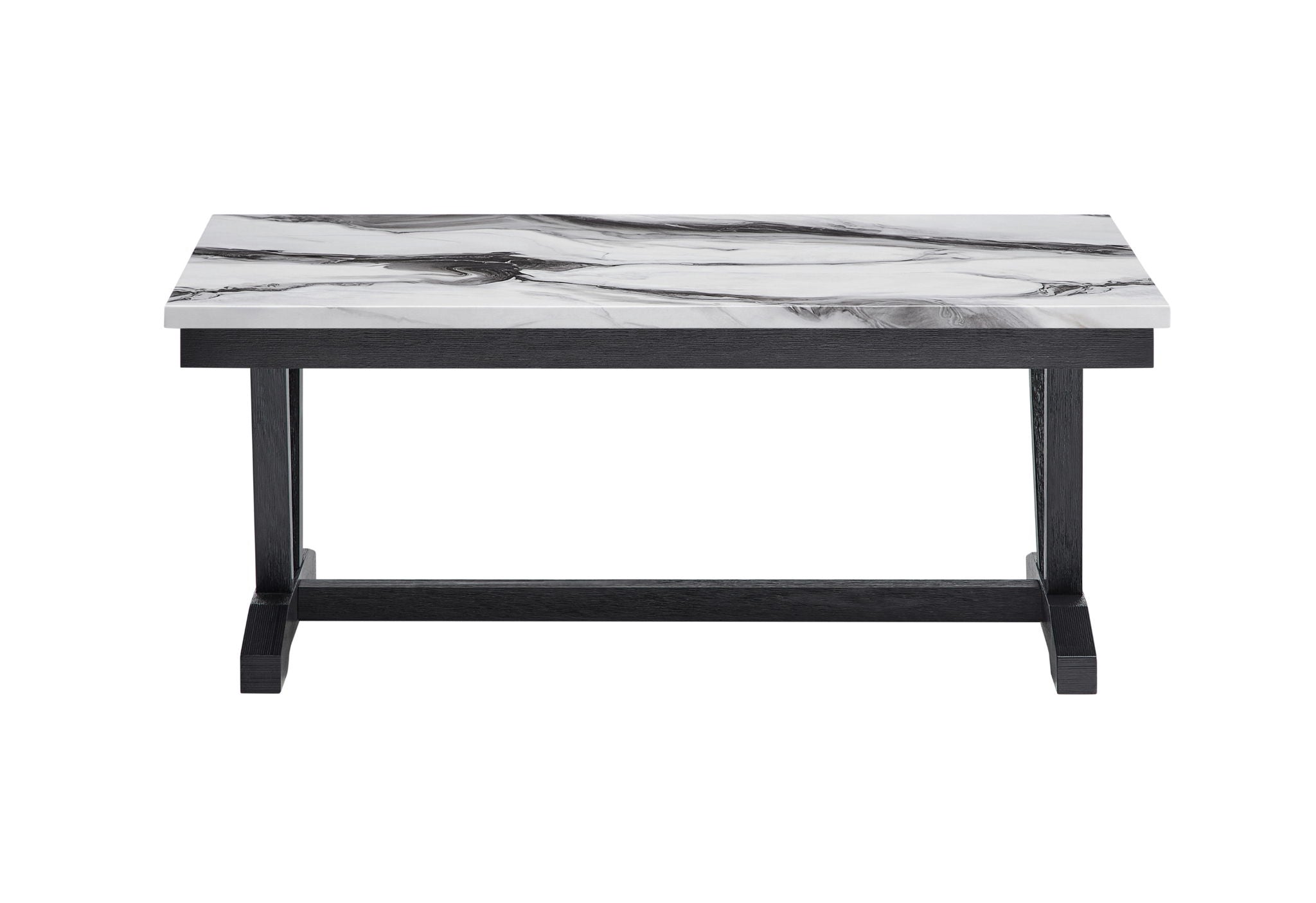 T1319 - Coffee Table - Black / White