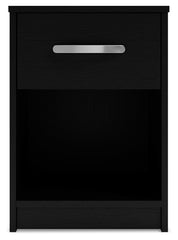 Finch - One Drawer Night Stand - Black