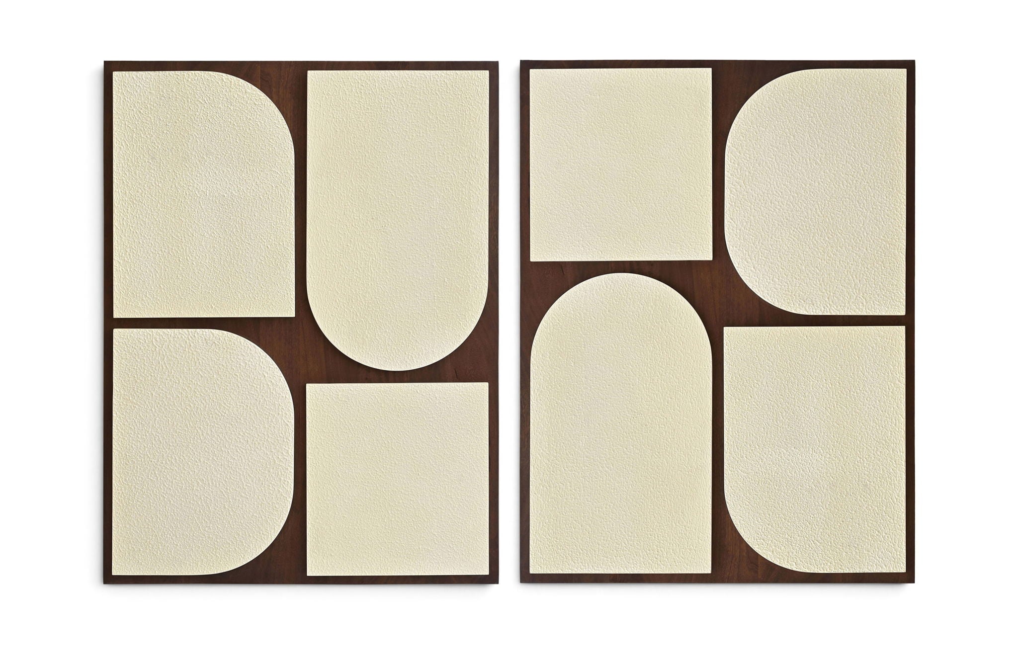 Icon - Mango Wood 2 Piece Wall Art