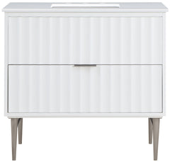 Modernist - Bathroom Vanity With Chrome Legs