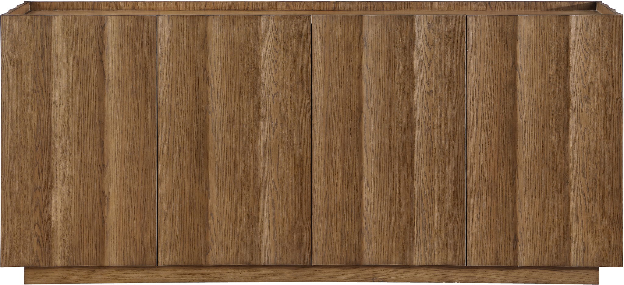 Swoon - Oak Veneer And Solid Wood Sideboard / Buffet - Brown