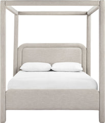 Salina - Linen Textured Fabric Upholstered Bed