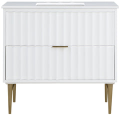 Modernist - Bathroom Vanity With Gold Legs