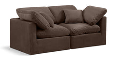 Indulge - Velvet 2 Seat Modular Sofa