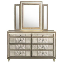 Lorient - 8-Drawer LED Bedroom Dresser Cabinet