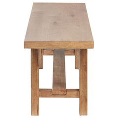 Middleton - Wood Backless Dining Bench Natural - Brown