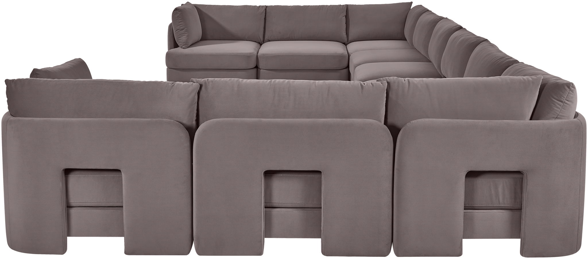 Hammond - Velvet Performance Fabric Upholstered 10 Piece Sectional