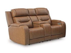 Knightington - Power Reclining Loveseat With Audio Seating