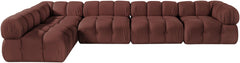Orin - Velvet 5 Piece Modular Sectional