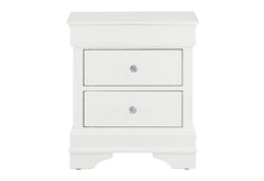 Pompei - Croc Nightstand - Metallic White