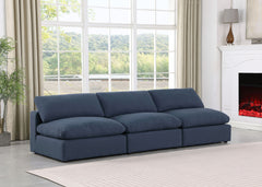 Comfy - Linen Modular Armless Sofa 3 Seats
