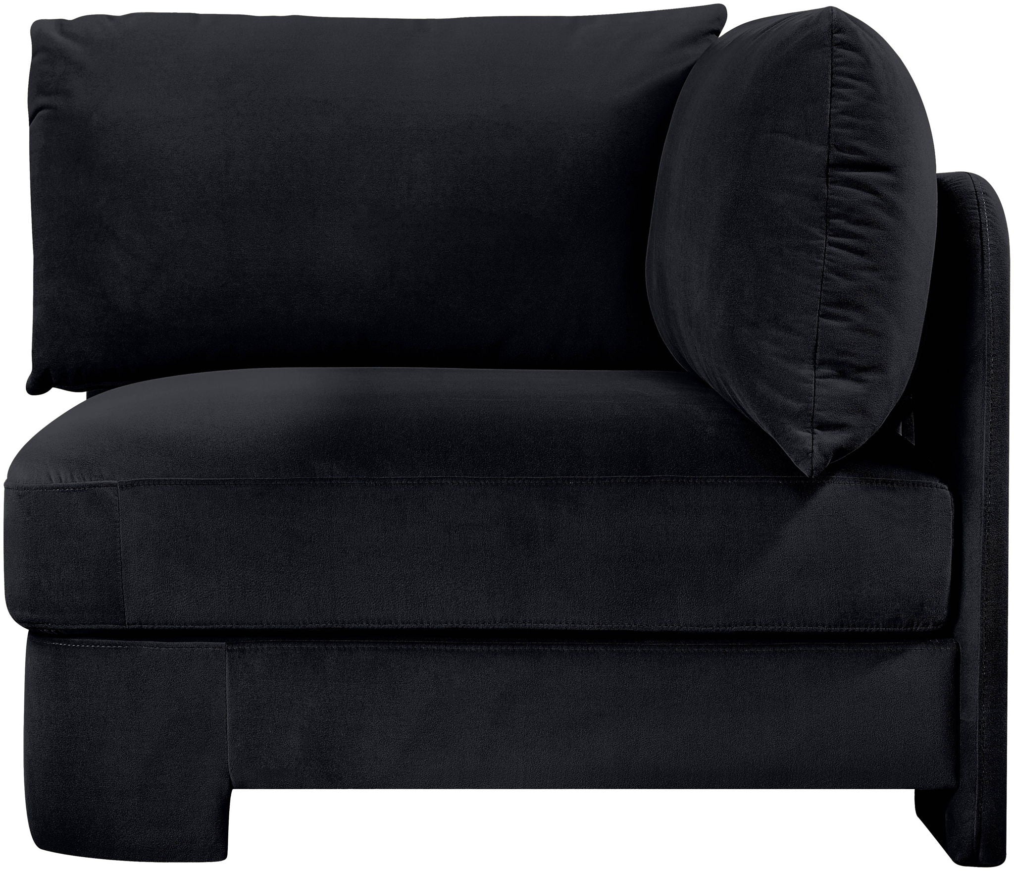 Hammond - Velvet Performance Fabric Upholstered Corner Chair