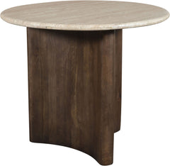 Pietra - Travertine And Mango Wood Dining Table