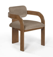 Cedra - Velvet Performance Fabric Upholstered Dining Chair (Set of 2) - Brown Frame