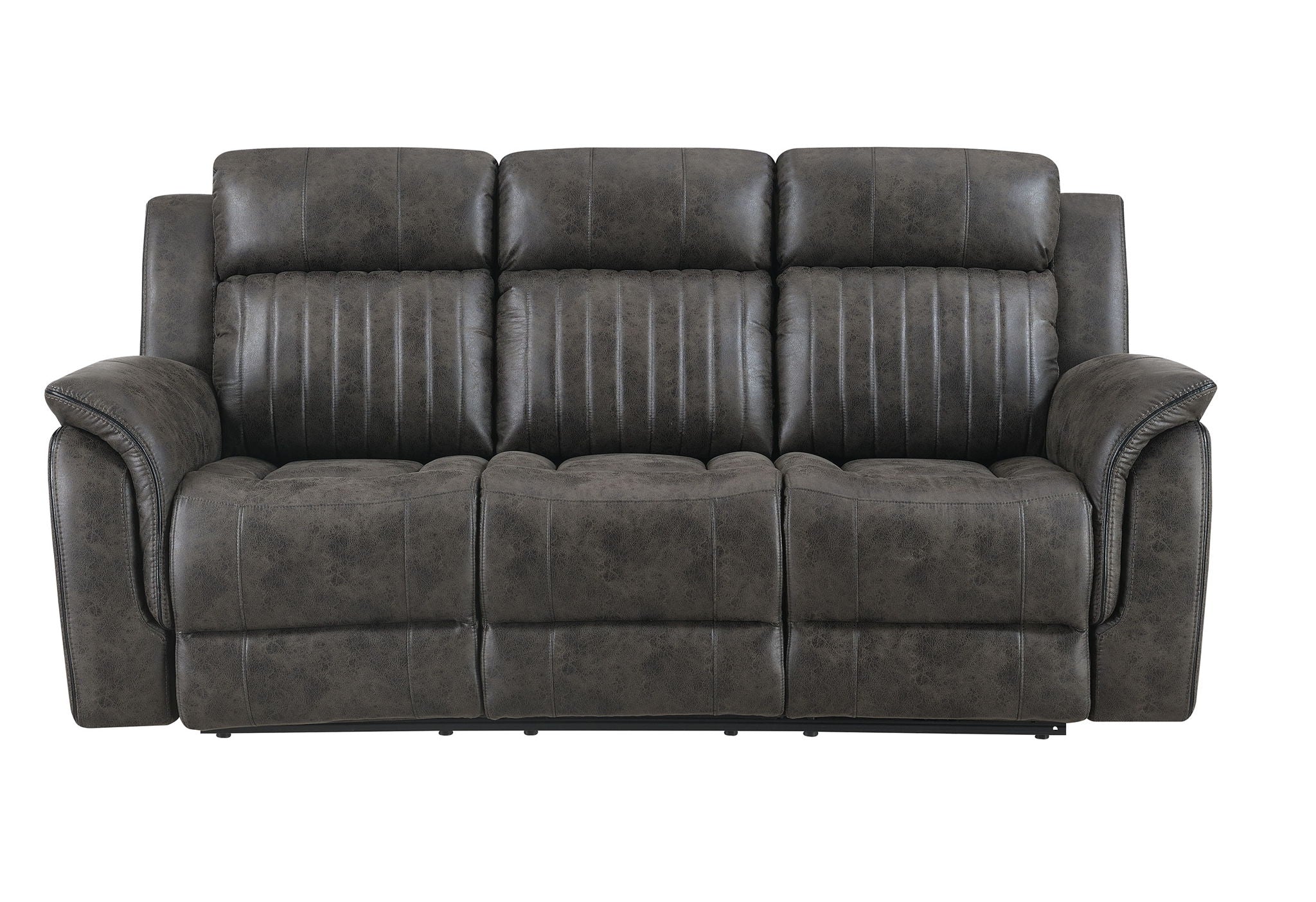 U8517 - Reclining Sofa / Console Reclining Loveseat - Gray
