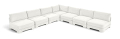 Hammond - Velvet Performance Fabric Upholstered 7 Piece Armless Sectional