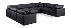 Indulge - Faux Leather 8 Piece Modular Sectional