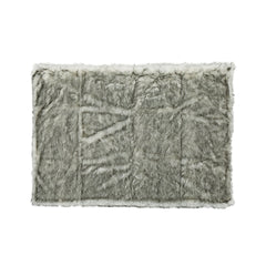 Luxury Throw Blanket With Streaks - Gray