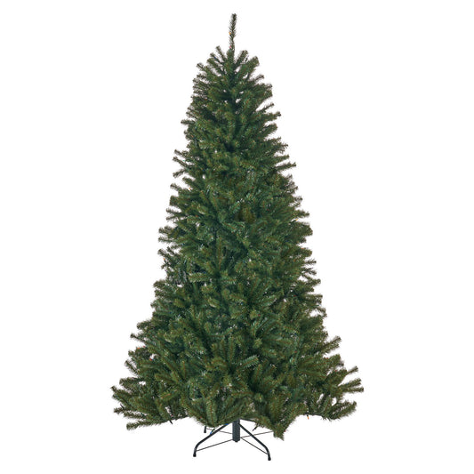 7' Noble Hinged Christmas Tree With 500 Multilights - Green