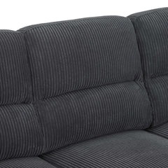 Vintage Inspired 3 Seat Sofa With Tufted Cushions