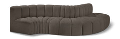 Arc - Boucle Fabric 5 Piece Modular Sofa