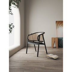 Versailles - Accent Armchair - Black / Natural