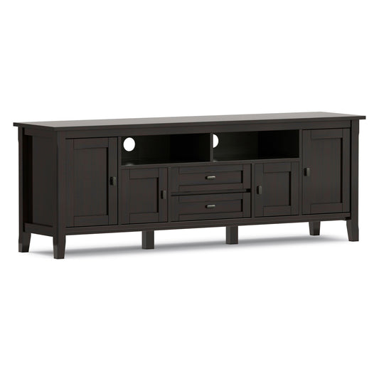 Warm Shaker - TV Media Stand - Hickory Brown