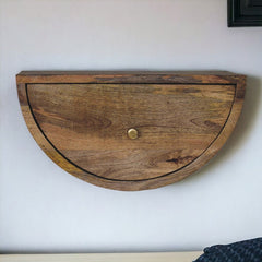 Crescent Floating Nightstand - Beige