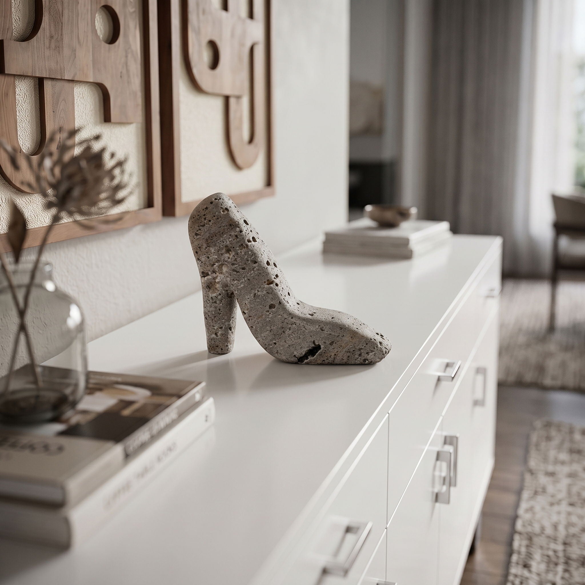 Meryl - Travertine Tabletop Object
