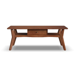 Ludwig - Occasional Rectangular Coffee Table With Drawer - Dark Brown