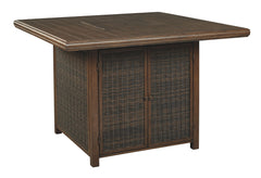 Paradise Trail - Medium Brown - Square Bar Table w/Fire Pit