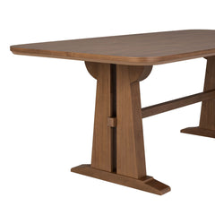 Lincoln - Rectangular Dining Table - Brown