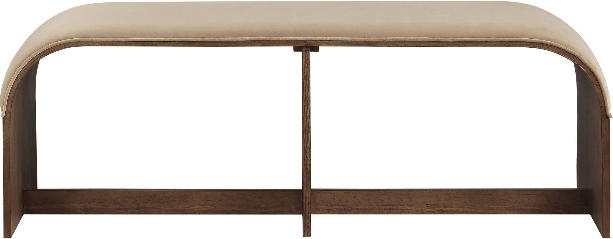 Sable - 52" Velvet Performance Fabric Upholstered Bench